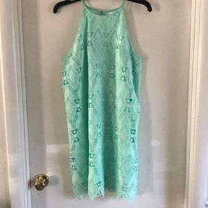 Mint cutout dress